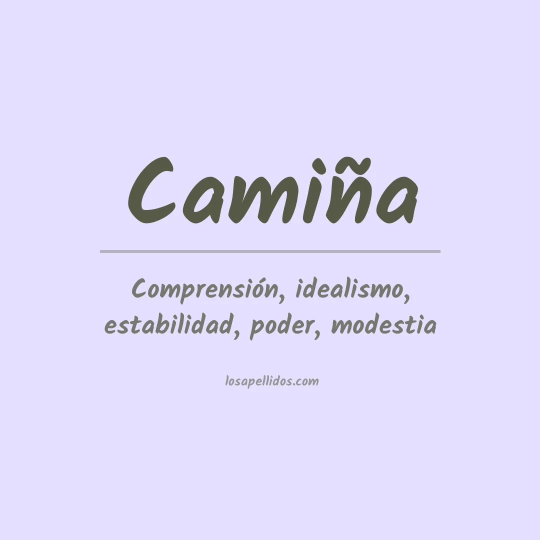 Apellido Camiña