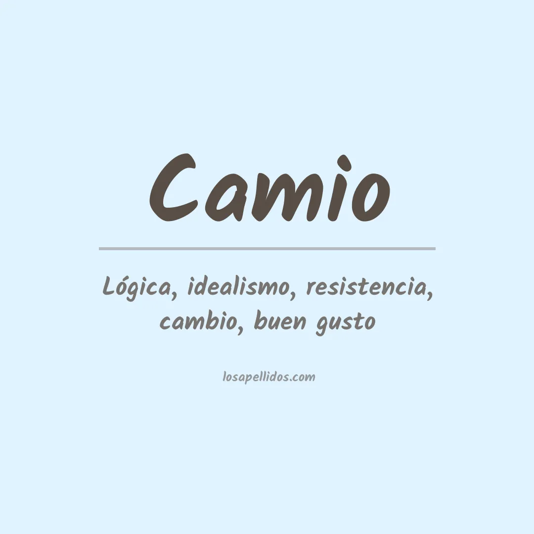 Apellido Camio