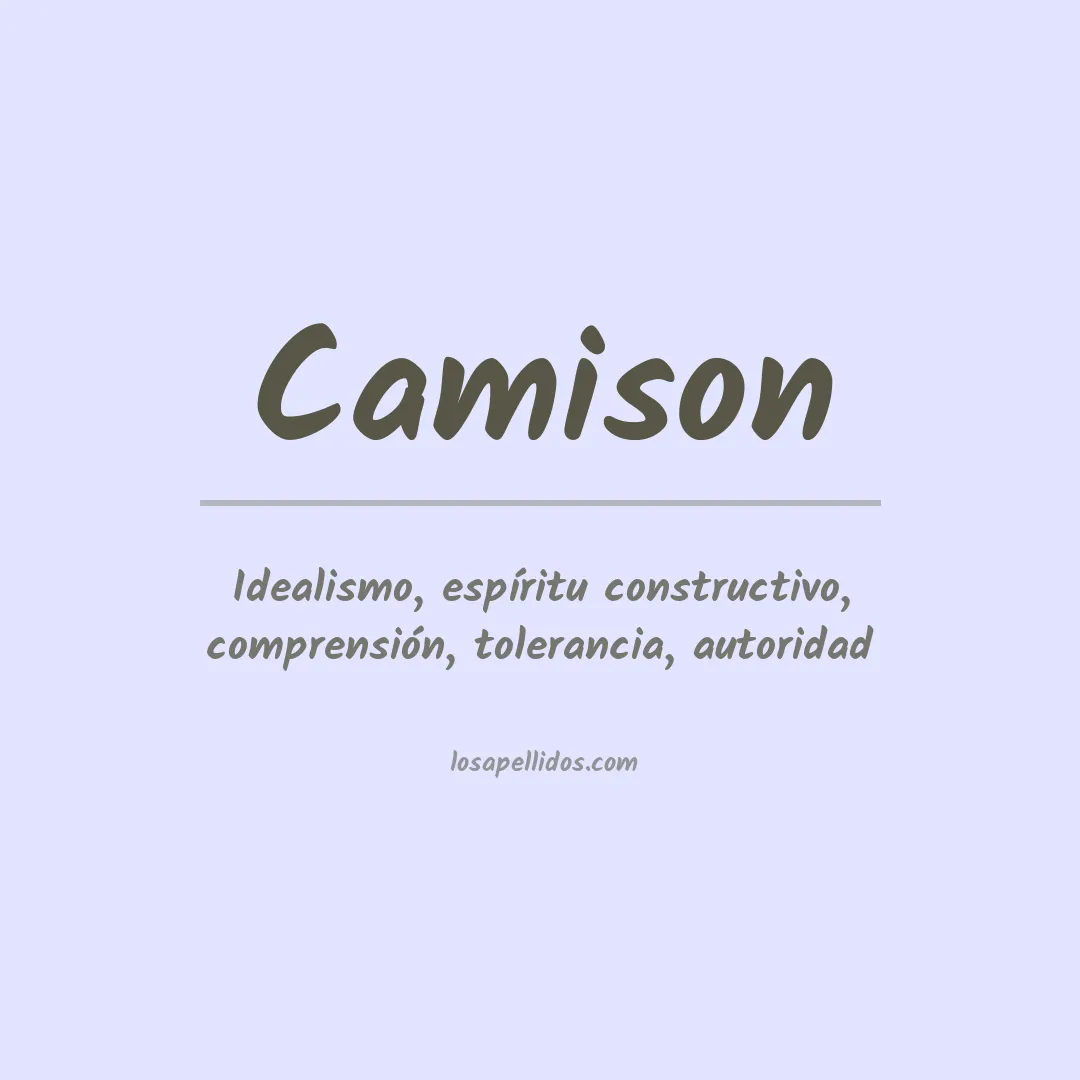 Apellido Camison