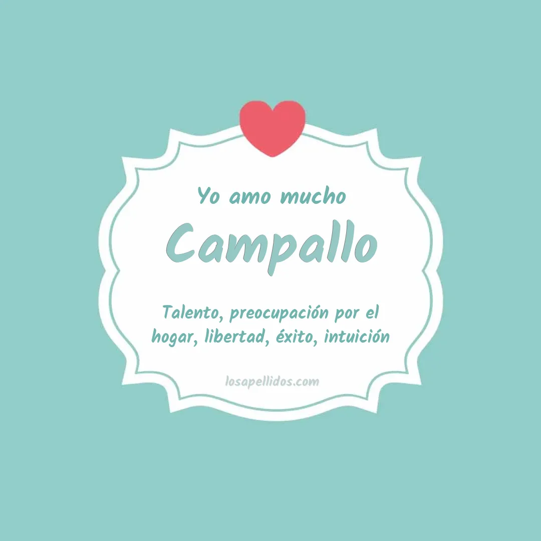 Yo amo mucho Campallo
