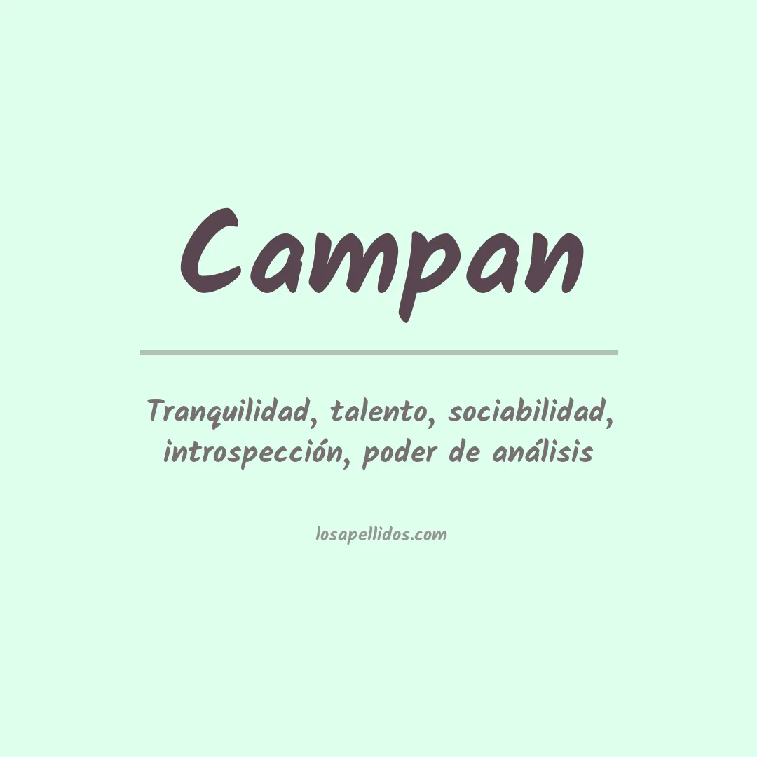 Apellido Campan
