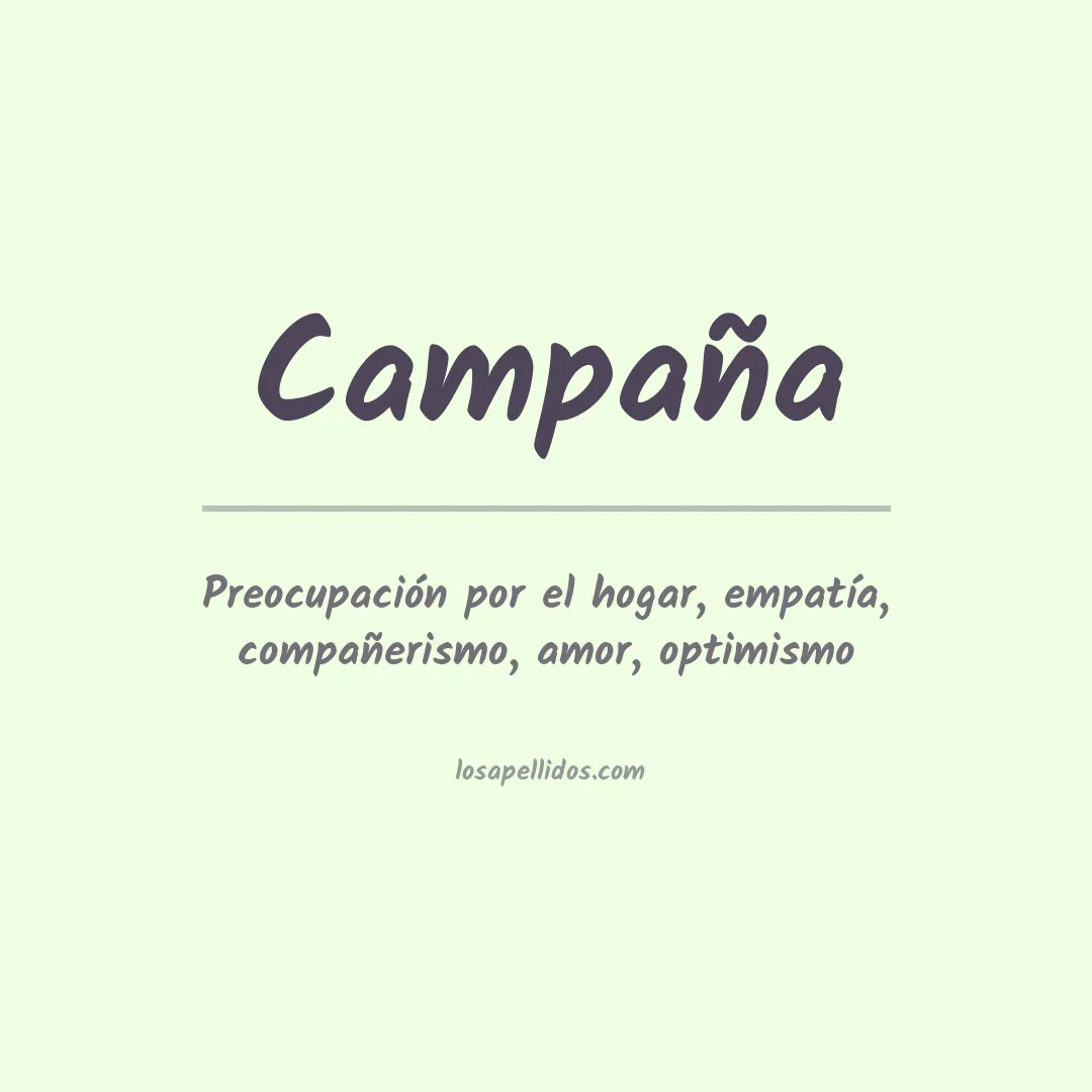 Apellido Campaña