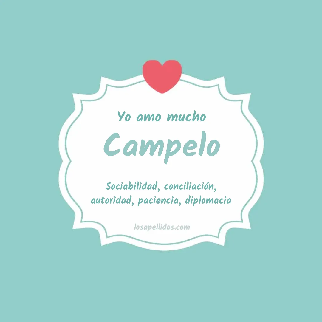 Yo amo mucho Campelo