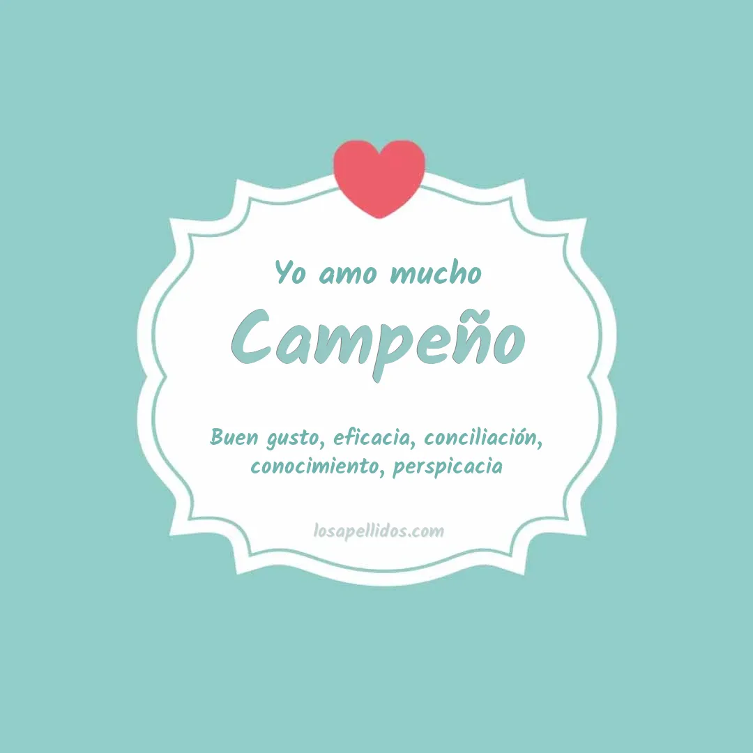 Yo amo mucho Campeño