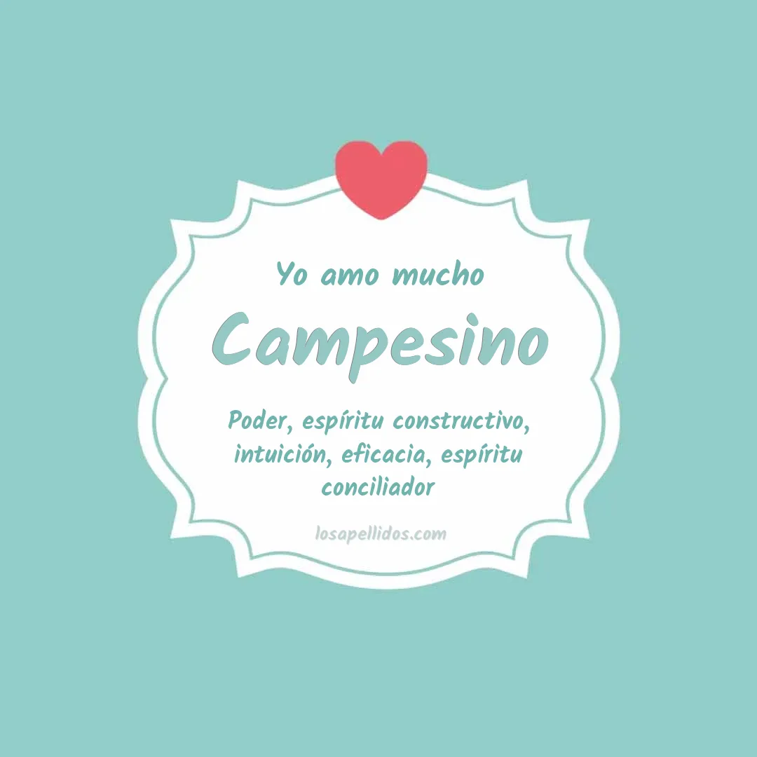 Yo amo mucho Campesino