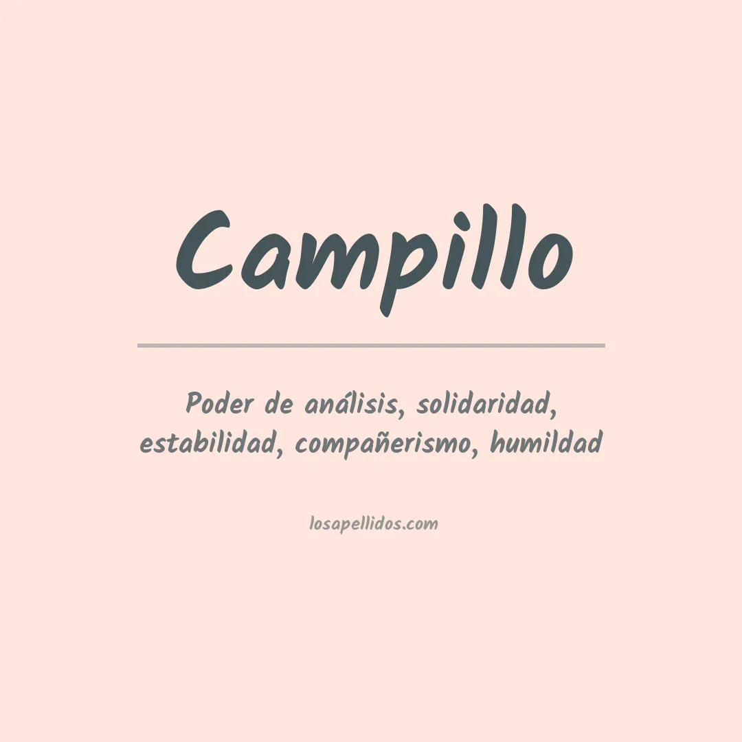 Apellido Campillo