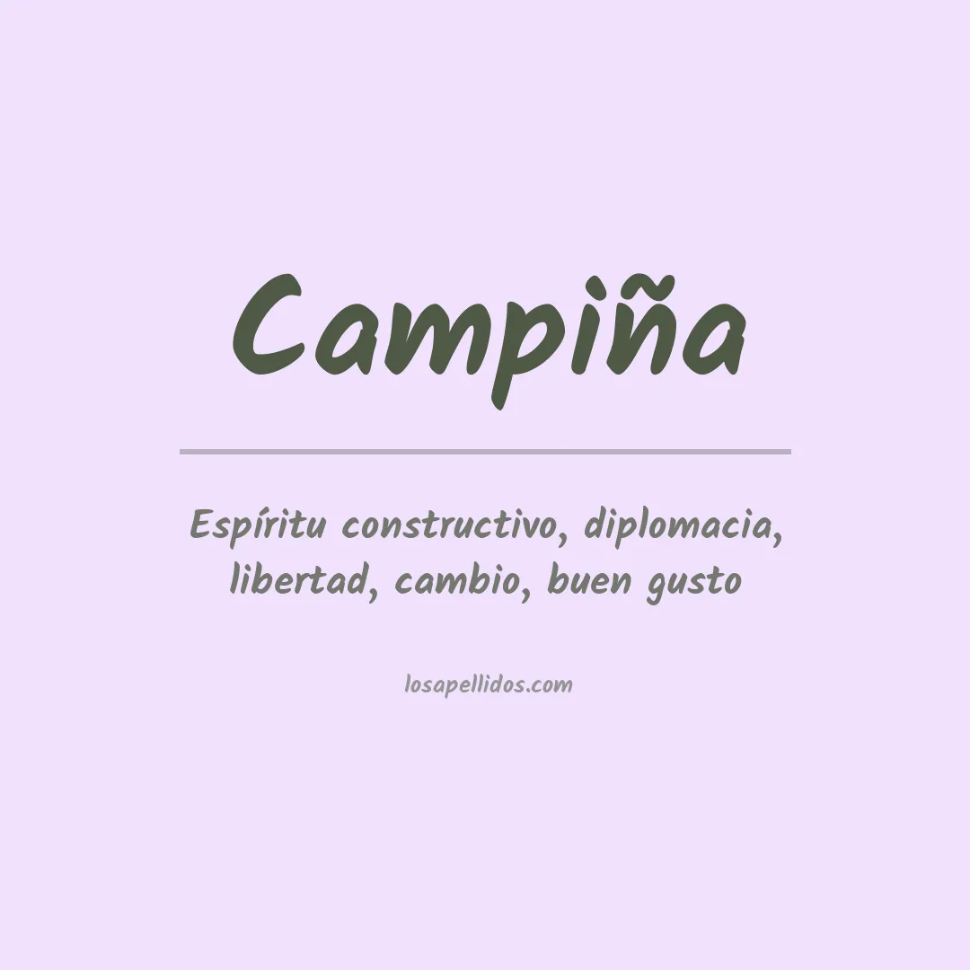 Apellido Campiña