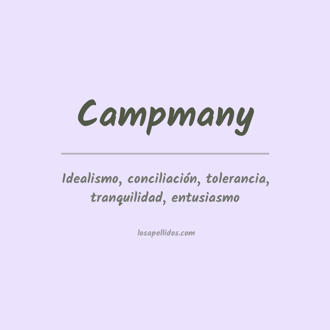 Apellido Campmany
