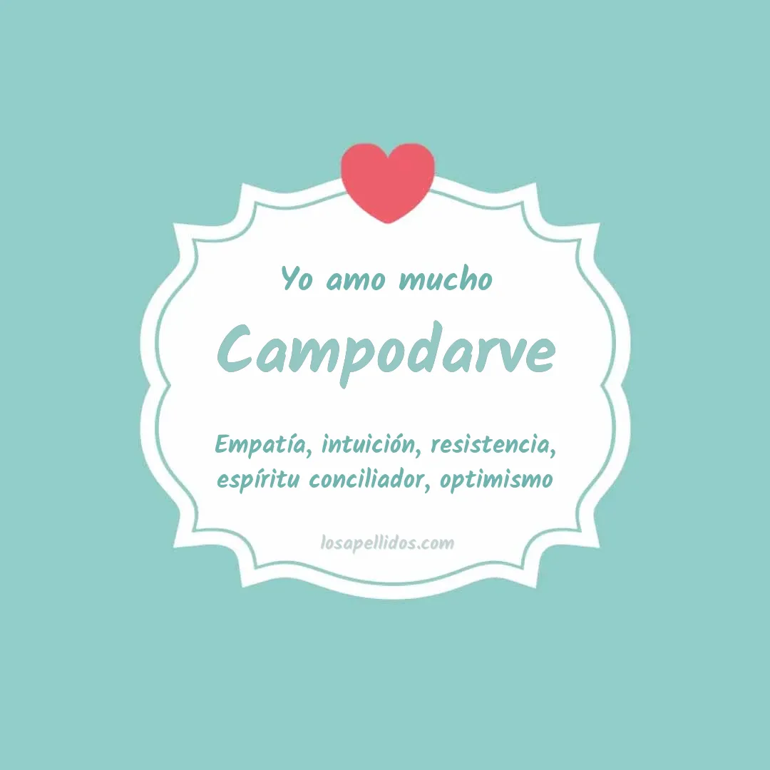 Yo amo mucho Campodarve