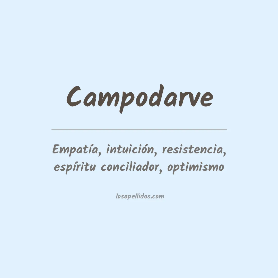 Apellido Campodarve