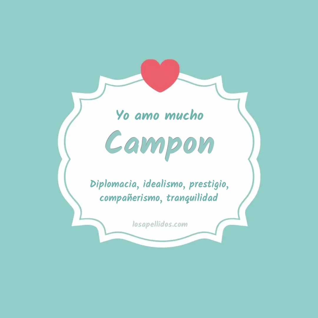 Yo amo mucho Campon