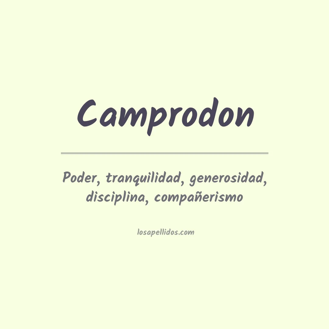 Significado del Apellido Camprodon