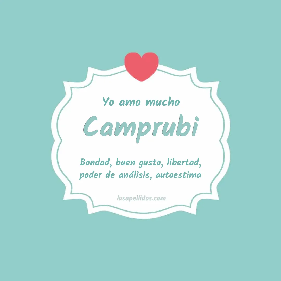 Yo amo mucho Camprubi