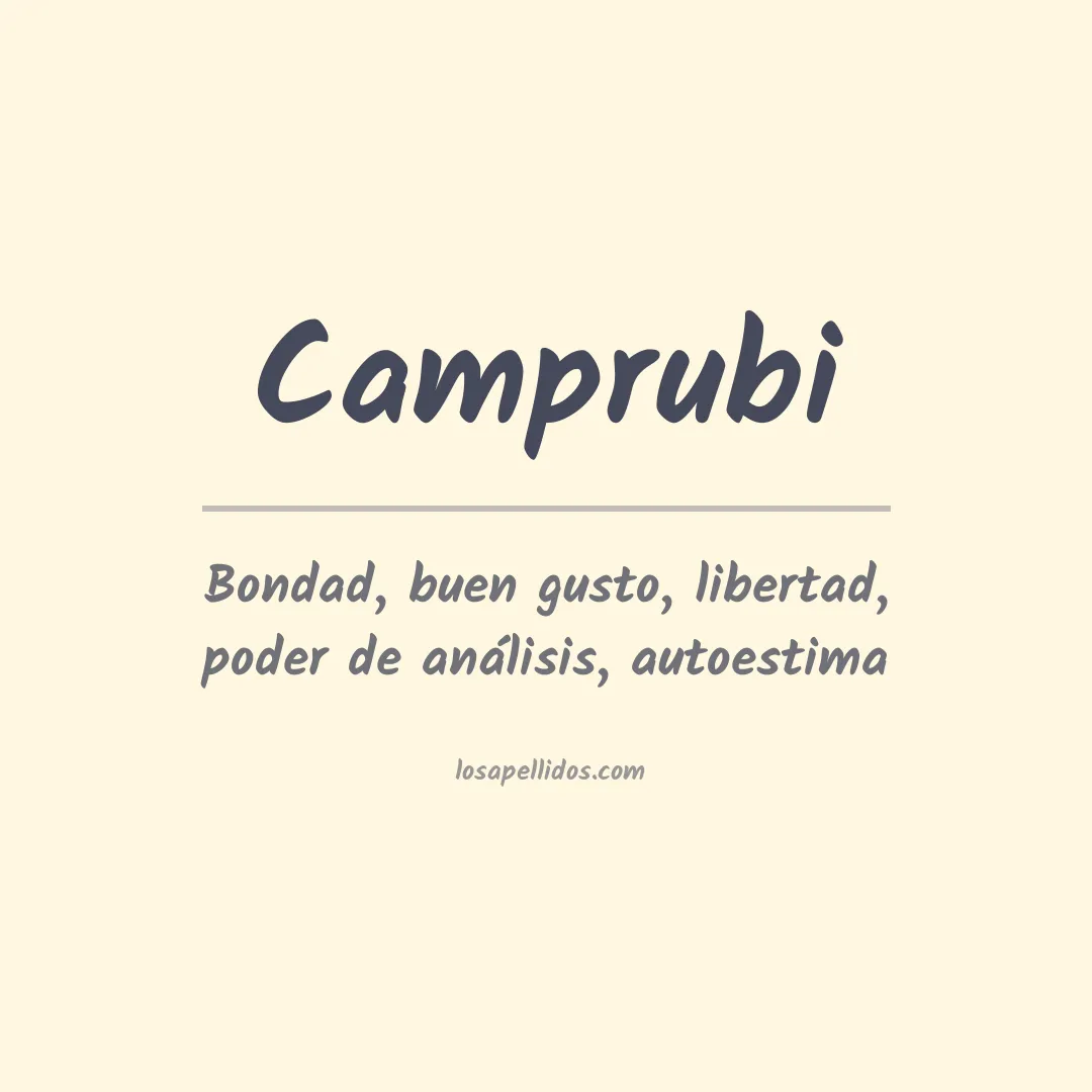 Apellido Camprubi