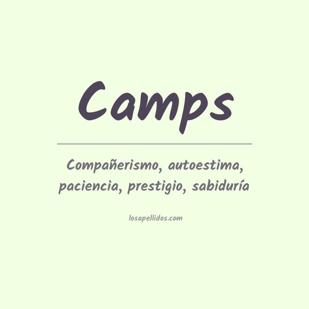 Apellido Camps