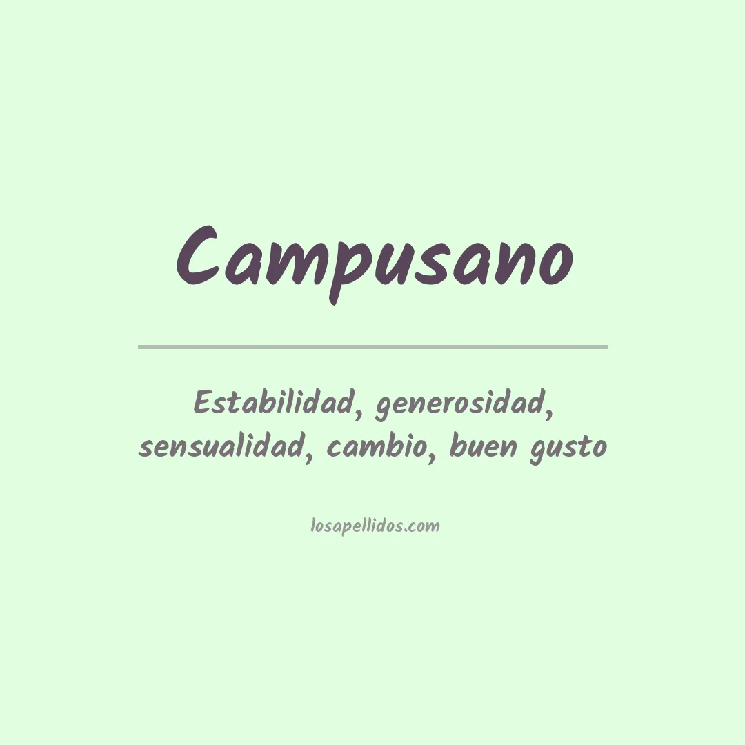 Apellido Campusano