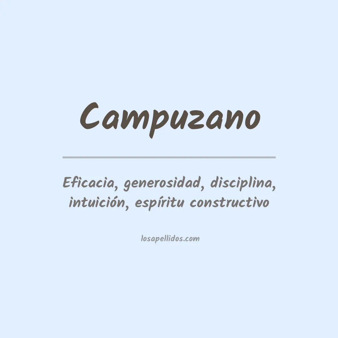 Apellido Campuzano