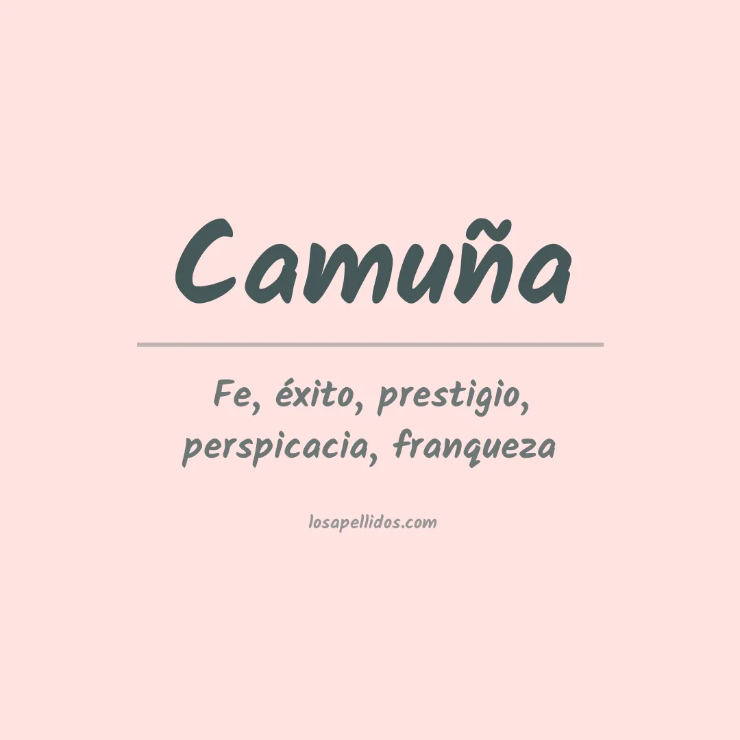 Significado del Apellido Camuña