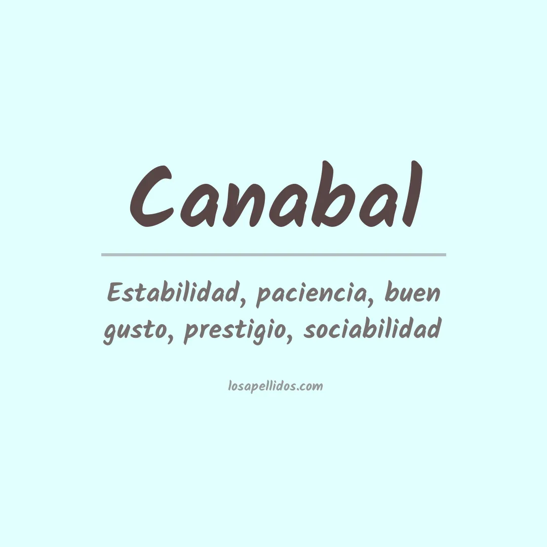 Apellido Canabal