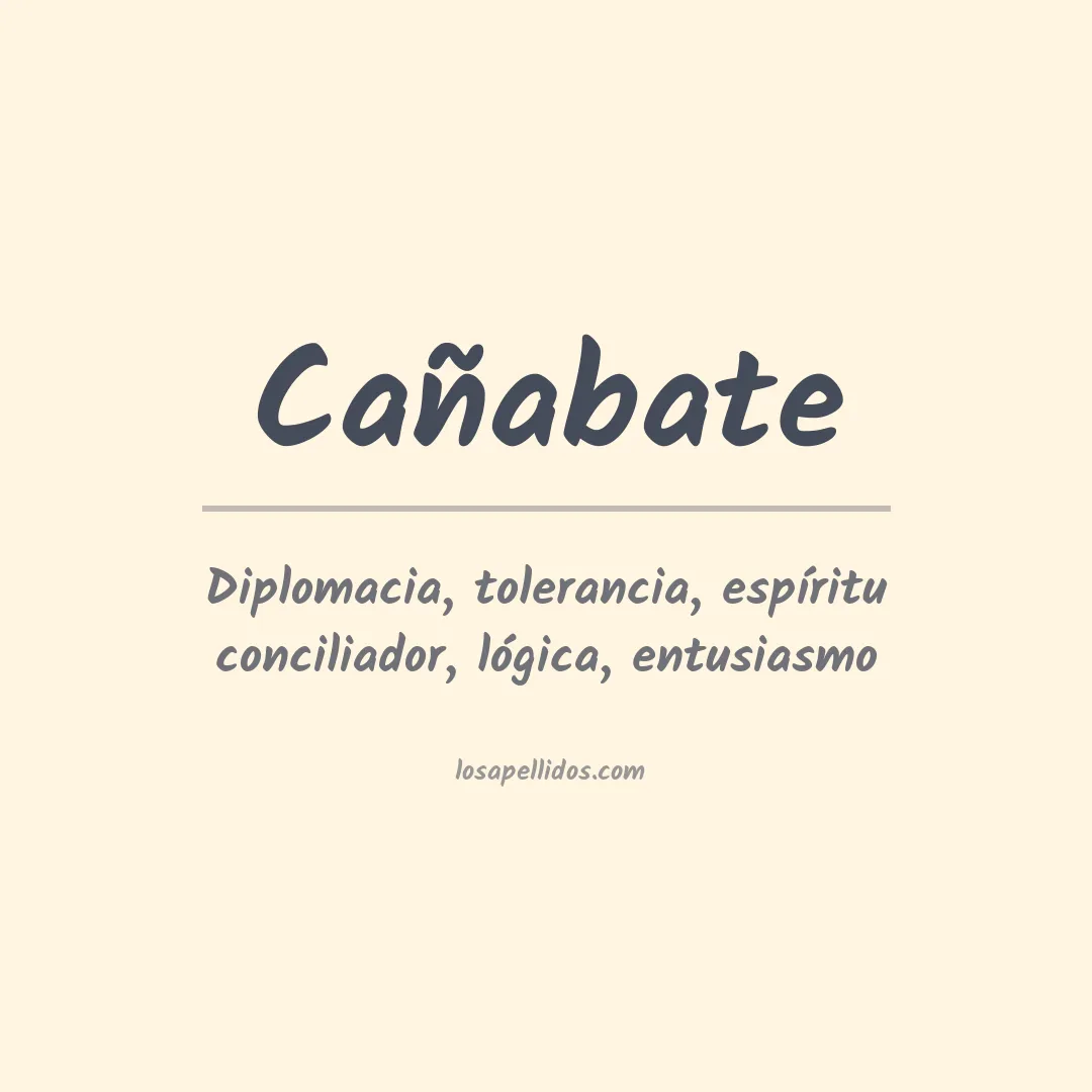 Apellido Cañabate