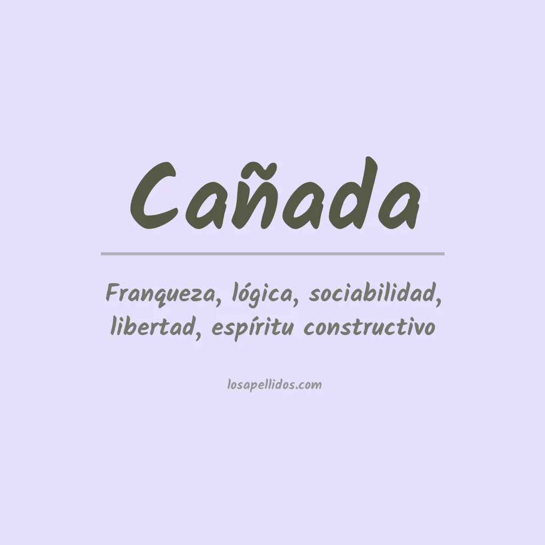 Apellido Cañada