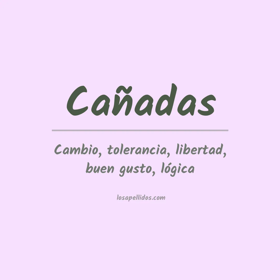 Apellido Cañadas