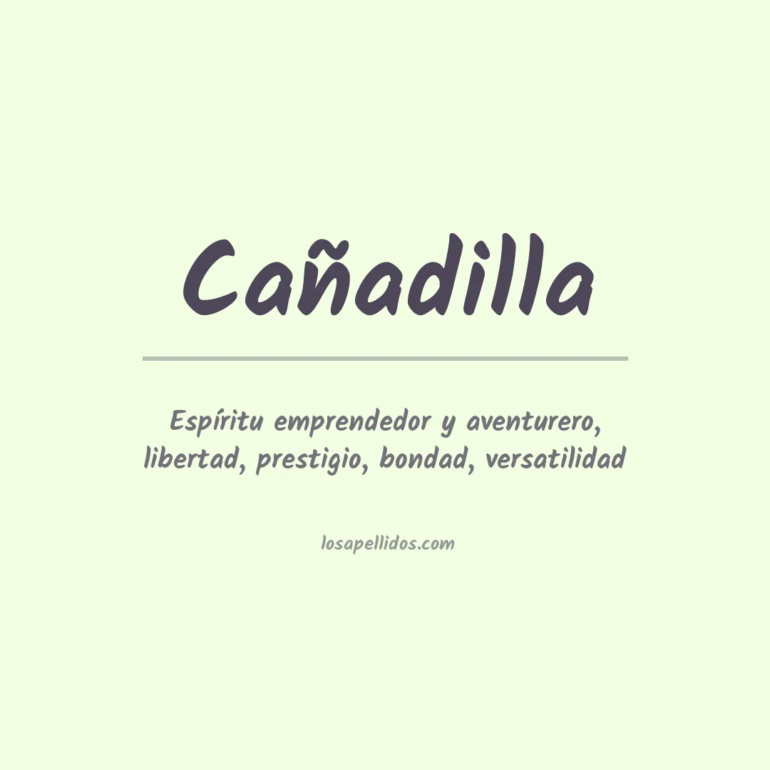 Apellido Cañadilla