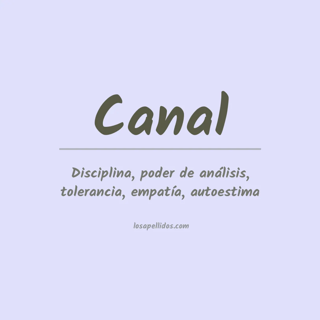 Apellido Canal