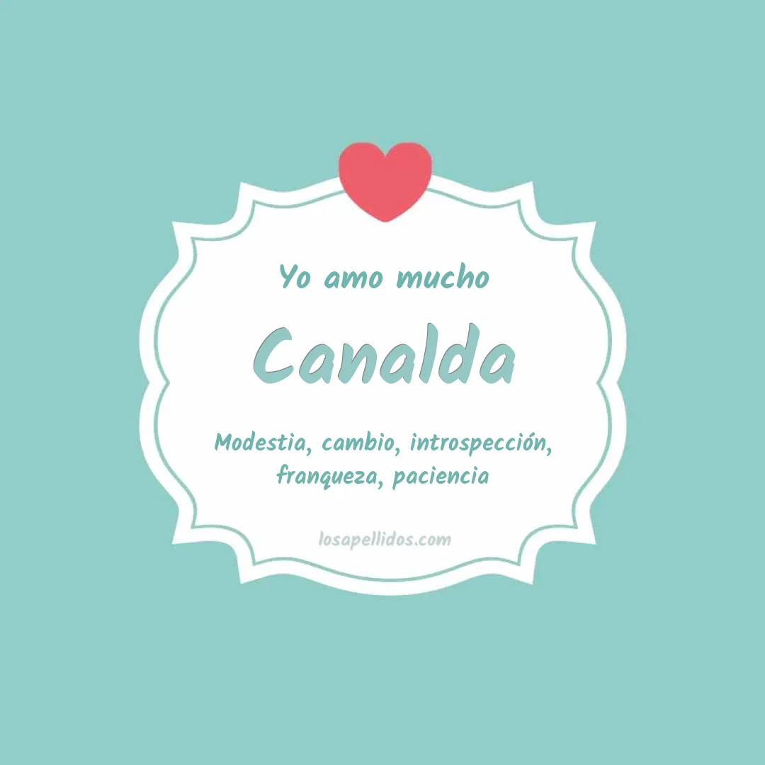 Yo amo mucho Canalda