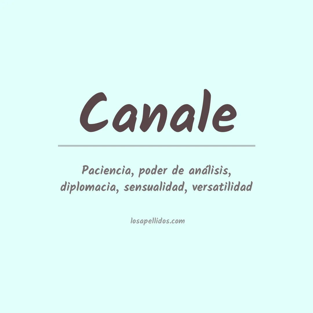 Apellido Canale