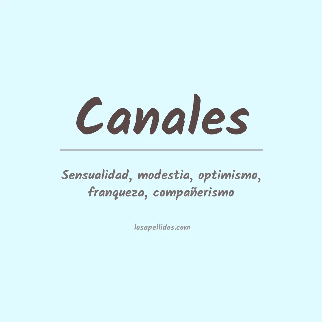 Apellido Canales
