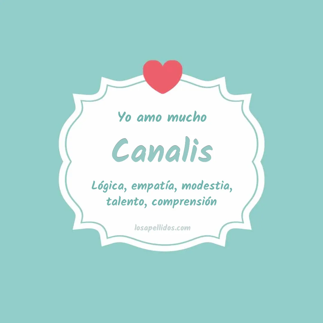 Yo amo mucho Canalis