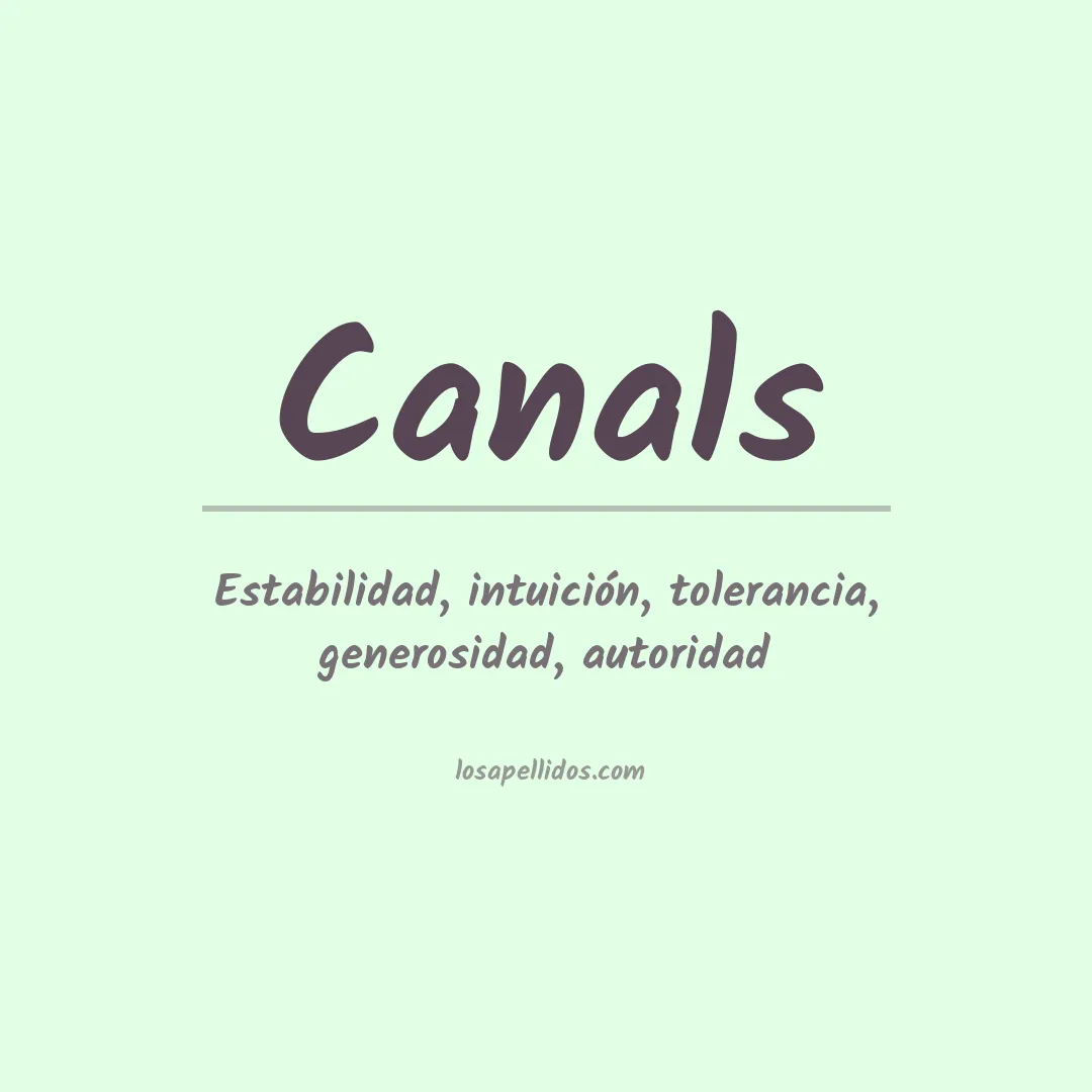 Apellido Canals