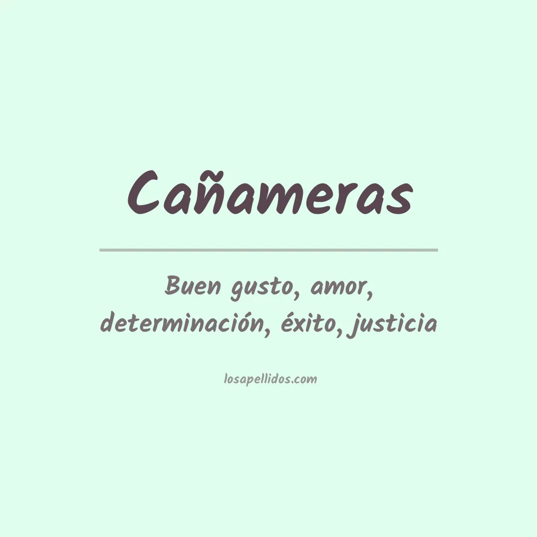 Apellido Cañameras