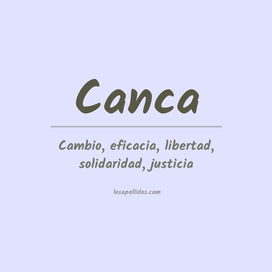 Apellido Canca