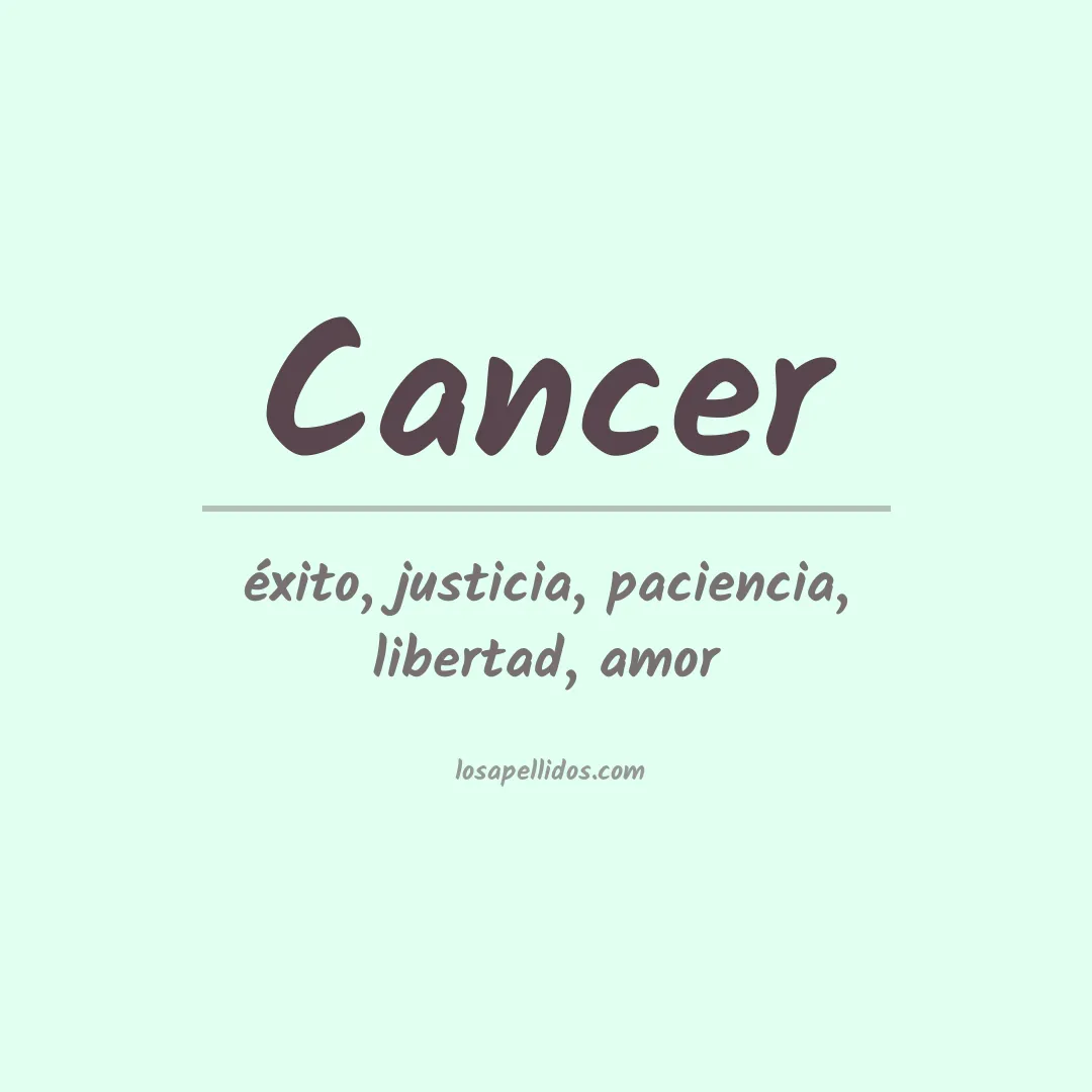 Apellido Cancer