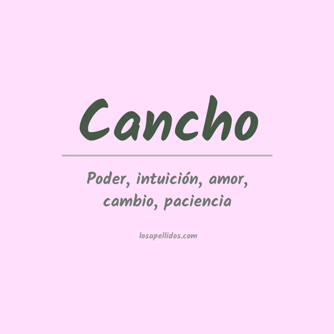 Apellido Cancho