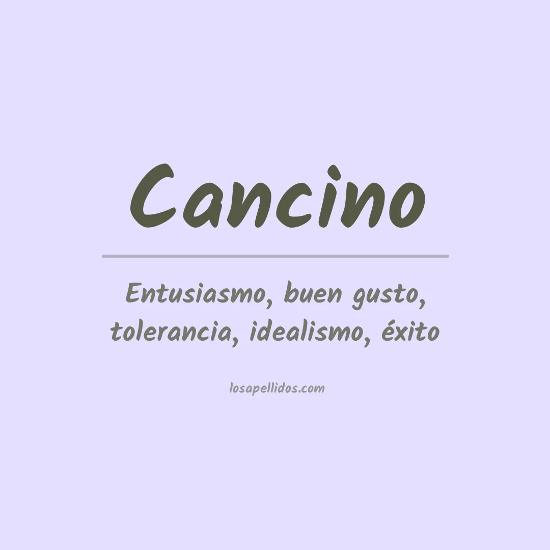 Apellido Cancino