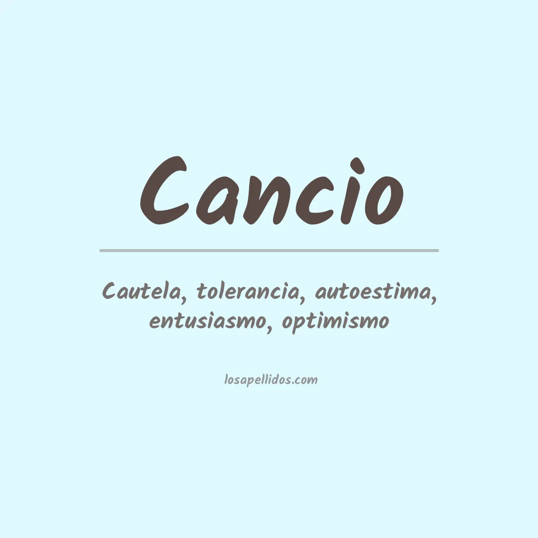 Apellido Cancio