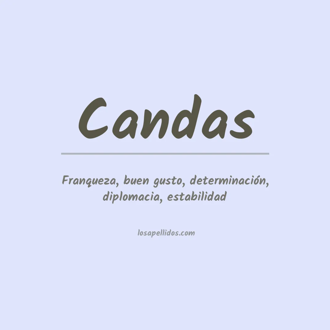Apellido Candas