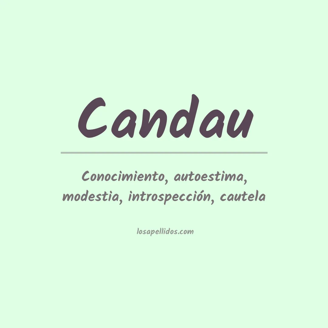 Apellido Candau