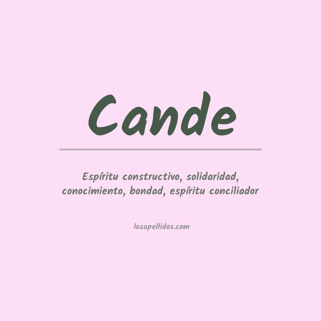 Apellido Cande