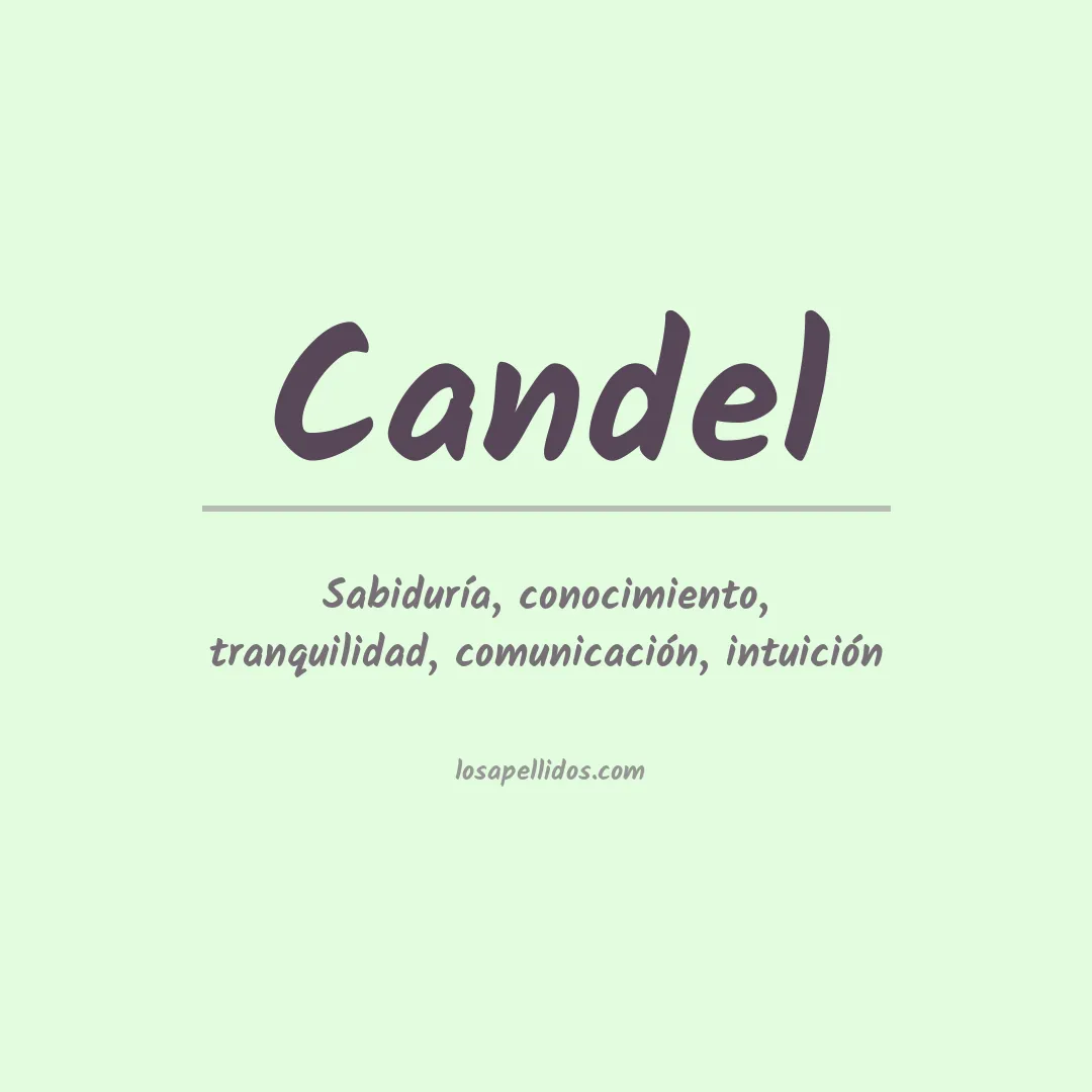 Apellido Candel