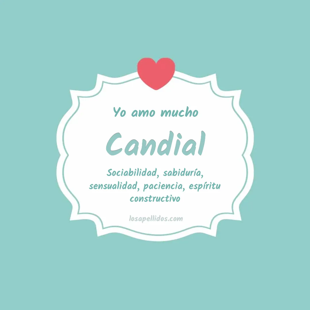 Yo amo mucho Candial