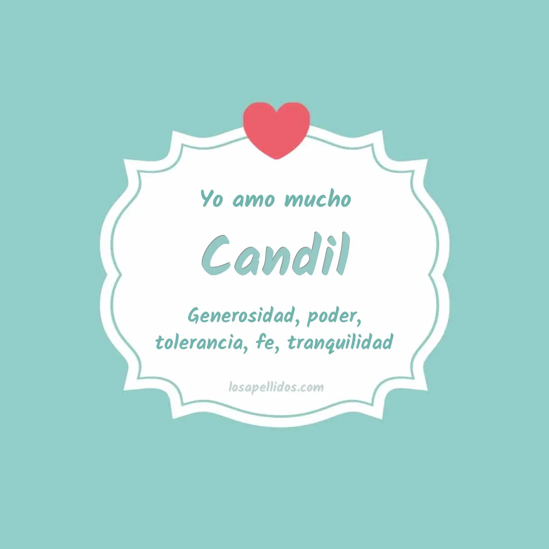 Yo amo mucho Candil