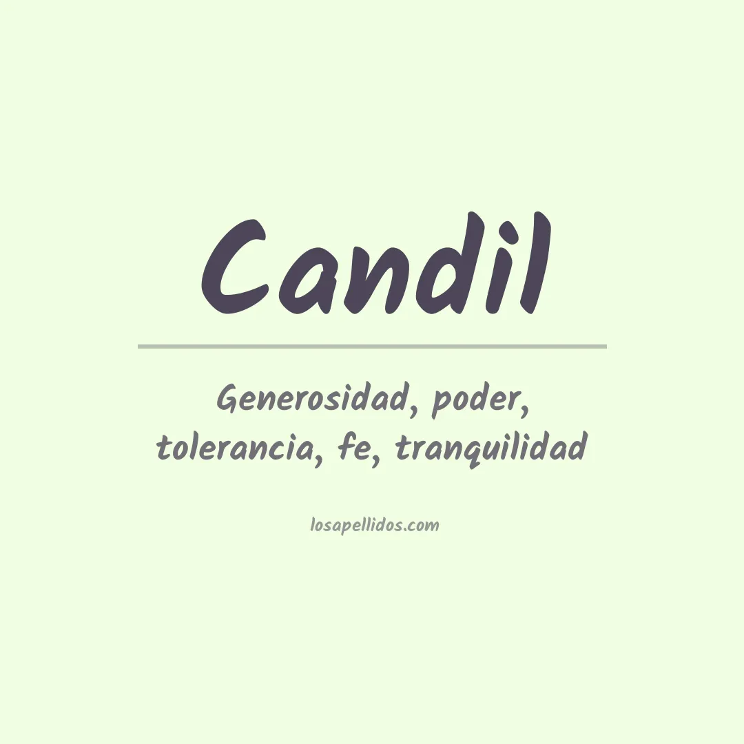 Apellido Candil