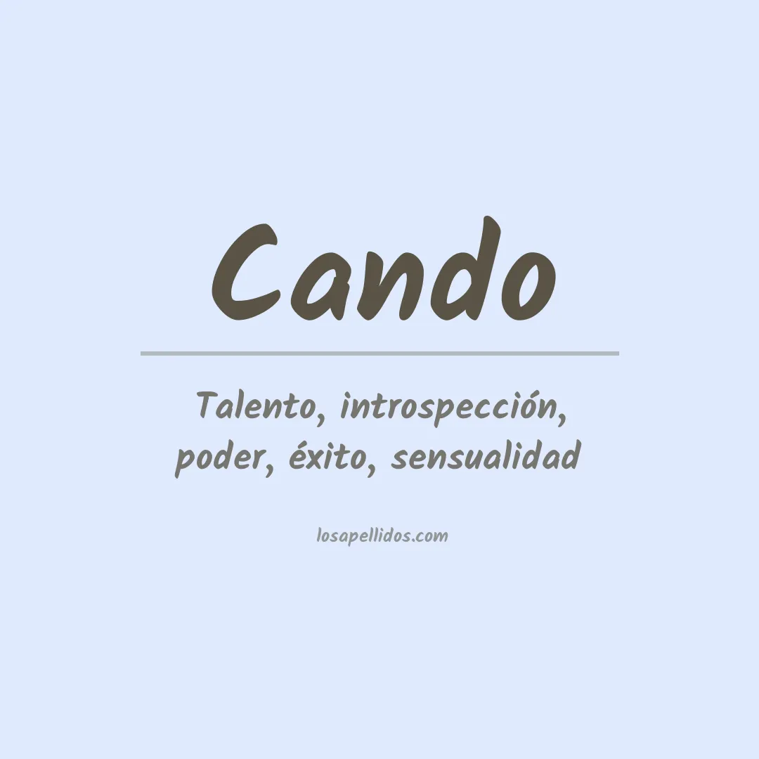 Apellido Cando