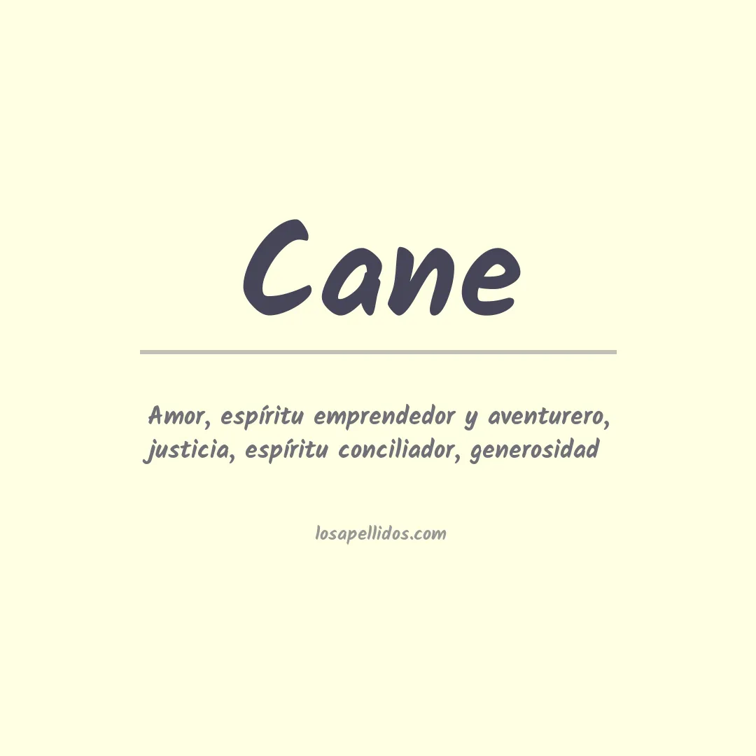 Apellido Cane