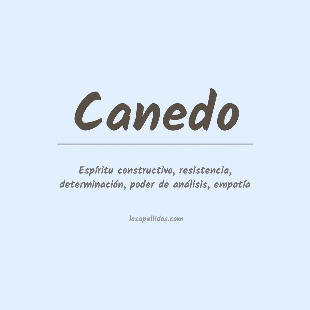 Apellido Canedo