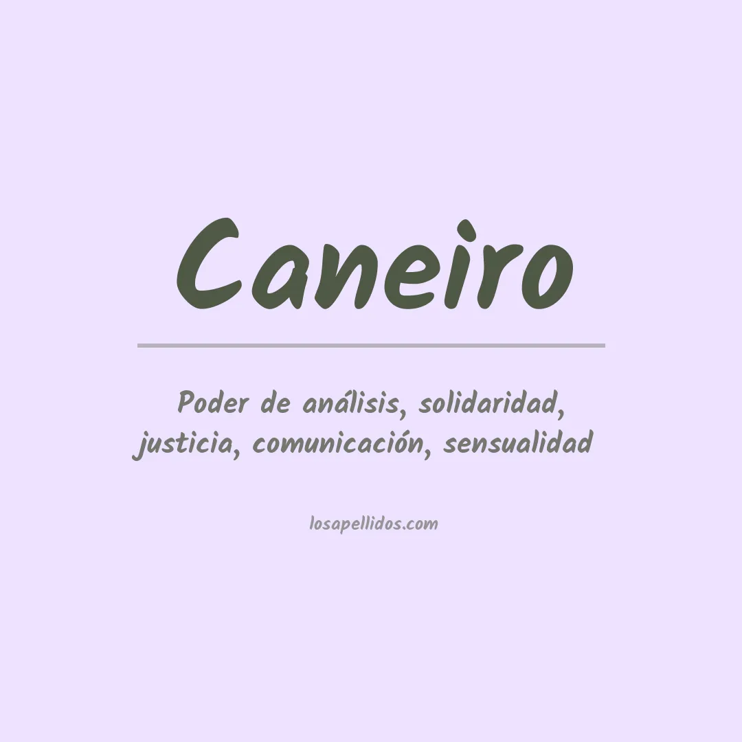 Apellido Caneiro